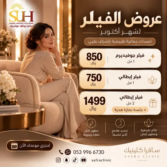 ملصق عروض الفيلر لشهر أكتوبر